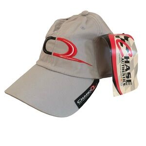 Vintage NASCAR Motorsports Grey Strapback Racing Hat Sporty Cap